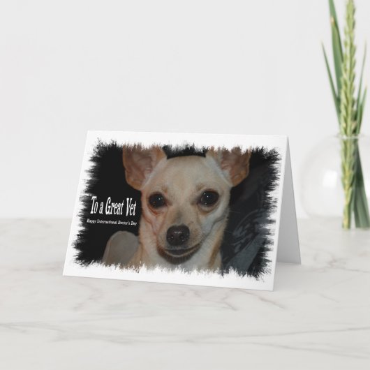 お礼の獣医カード サンキューカード (正面)