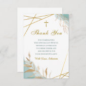 お礼の確認テンプレート サンキューカード (正面/裏面)