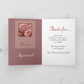 お礼の管理プロフェッショナルデイピンク サンキューカード (内部)