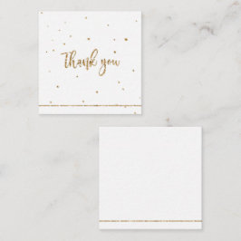 お礼の金ゴールドグリッター ノートカード