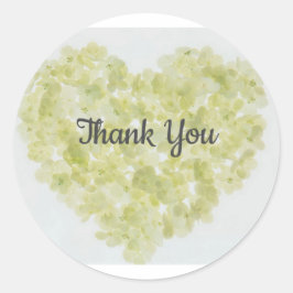 お礼の～ハート  ラウンドシール
