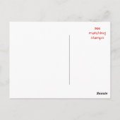 お礼はがきブラック – ペソナライズ ポストカード (裏面)