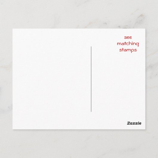 お礼はがきブラック – ペソナライズ ポストカード (裏面)