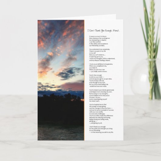 お礼は言わないわ友人… サンキューカード (正面)