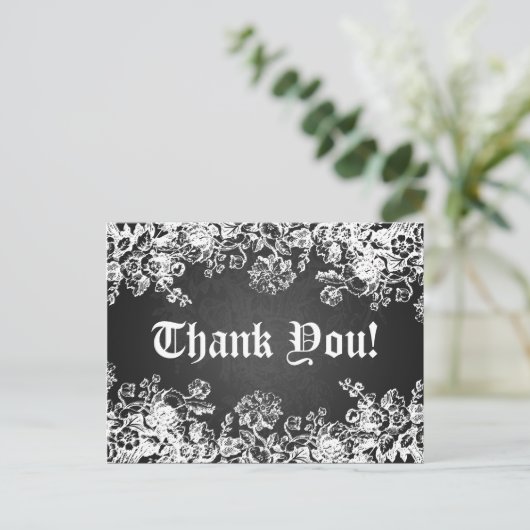 お礼は黒ビクトリアン色 ポストカード (スタンド正面)