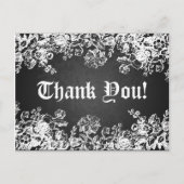 お礼は黒ビクトリアン色 ポストカード (正面)