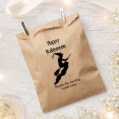 お礼をパーソナライズ、ハッピーハローウィン- Witch フェイバーバッグ (クリップ留めされた状態)