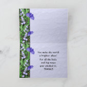 お礼を救済言う サンキューカード (内部)