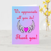 お礼を申し上げます カード (黄色い花)