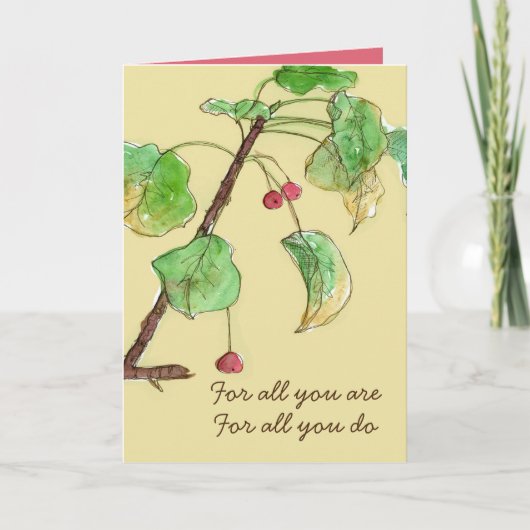 お礼を申し上げるのは万端だ カード (正面)