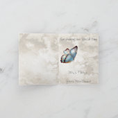 お礼を申し上げる蝶 サンキューカード (内部)