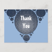 お礼を申し上モダンげる ポストカード (正面)