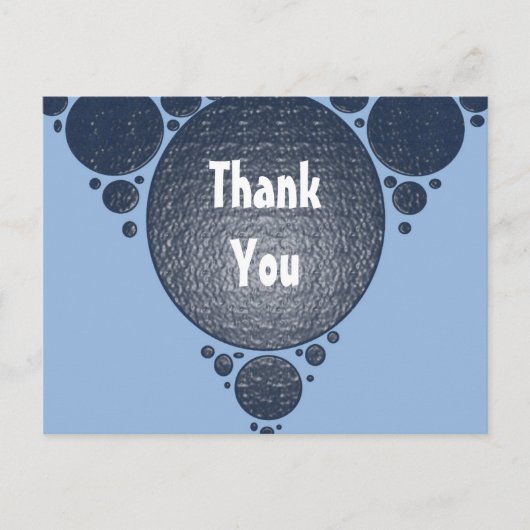 お礼を申し上モダンげる ポストカード (正面)