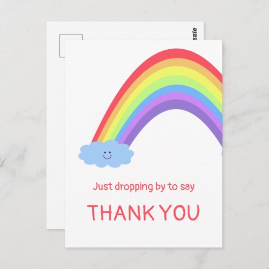 お礼を言うために立ち寄る。あなたの言葉。 ポストカード (正面/裏面)