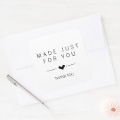 お礼を言うだけ スクエアシール (封筒)