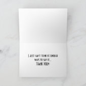 お礼を言うにはもったいない サンキューカード (内部)