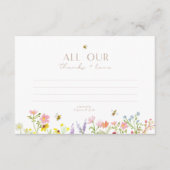 お礼を言うもモダンのミニマルに エンクロージャーカード (正面)