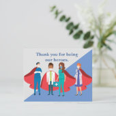 お礼を言う医療従業員ヒーロードクターナース カード (スタンド正面)