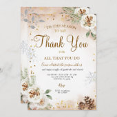 お礼を言う季節だ 招待状 (正面/裏面)