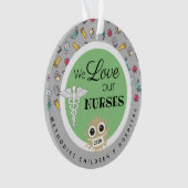 «お礼を言う病院スタッフ、看護オーナメント オーナメント (正面)