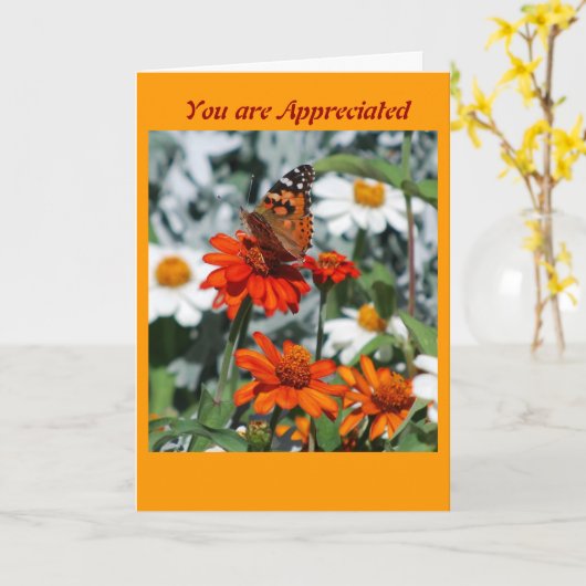 お礼を言う カード (黄色い花)