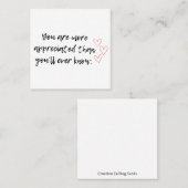 お礼を言う コーリングカード (正面/裏面)