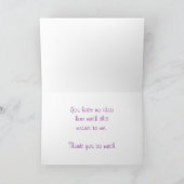 お礼を言う サンキューカード (内部)