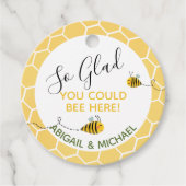 お礼を言ってくれてうれしい赤ちゃんシャワー フェイバータグ (正面)