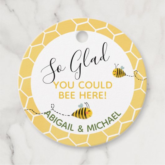 お礼を言ってくれてうれしい赤ちゃんシャワー フェイバータグ (正面)