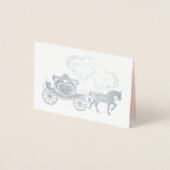 お礼を言って幸せに童話馬車 箔カード (正面)