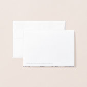 お礼を言って幸せに童話馬車 箔カード (裏面封筒付き)