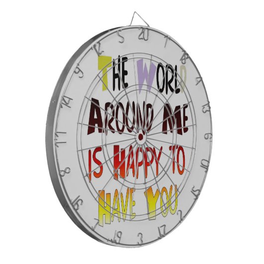 お礼を言って私の世界に ダーツボード (正面左)