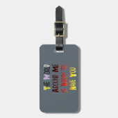 お礼を言って私の世界に ラゲッジタグ (正面縦)