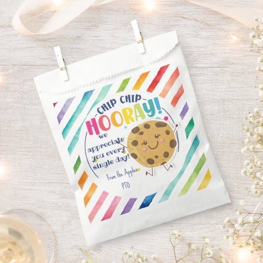 お礼クッキーの好意ギフトあなたは最高の フェイバーバッグ (クリップ留めされた状態)
