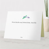 お礼クリスマスカードを折り畳む サンキューカード (裏面)