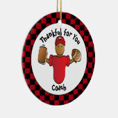 お礼コーチギフト – Keepsakeパーソナライズされた セラミックオーナメント (右)