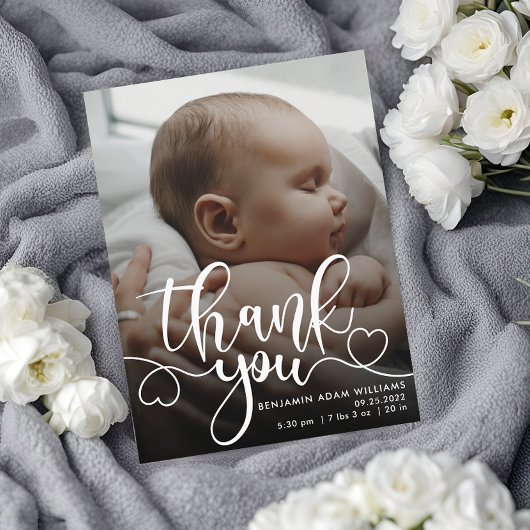 お礼スクリプト ベビー 誕生お知らせ ポストカード