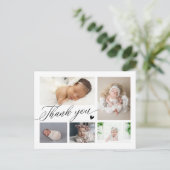 お礼スクリプト ベビー 誕生のお知らせ ポストカード (スタンド正面)