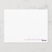 お礼ノートカード ポストカード (裏面)