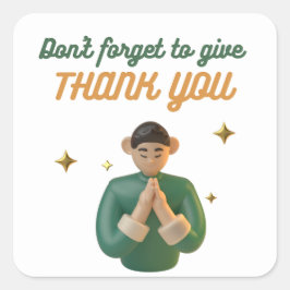 お礼忘れを与え言うな スクエアシール