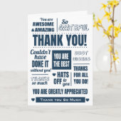 お礼感謝していと感謝 カード (黄色い花)