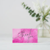 お礼状カード プロのデザイン 卒業式用 名刺 (スタンド正面)