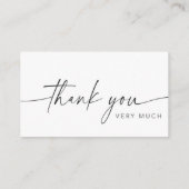 お礼状カード プロのデザイン 卒業式用 名刺 (裏面)