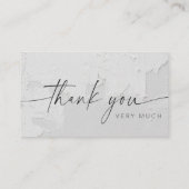 お礼状カード プロのデザイン 卒業式 名刺 (裏面)