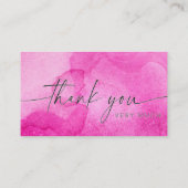 お礼状カード プロのデザイン 卒業式 名刺 (裏面)