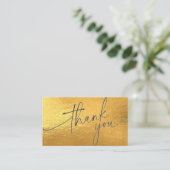 お礼状カード プロフェッショナルな卒業式 名刺 (スタンド正面)