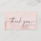 お礼状カード プロフェッショナルな卒業式 名刺 (裏面)