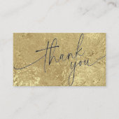 お礼状カード プロフェッショナルな卒業式 名刺 (正面)