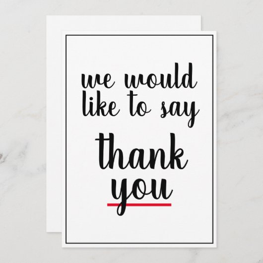 お礼申し上げます   サンキューカード (正面/裏面)