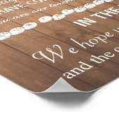 お礼結婚のサインまたはカード – パーティーライト ポスター (角)